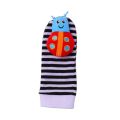 4Pcs Baby Toy 0-12 Months Baby Rattles Toys Animal Socks Wrist Strap + Rattle Baby Foot Socks Bug Wrist Strap Baby Socks New. 