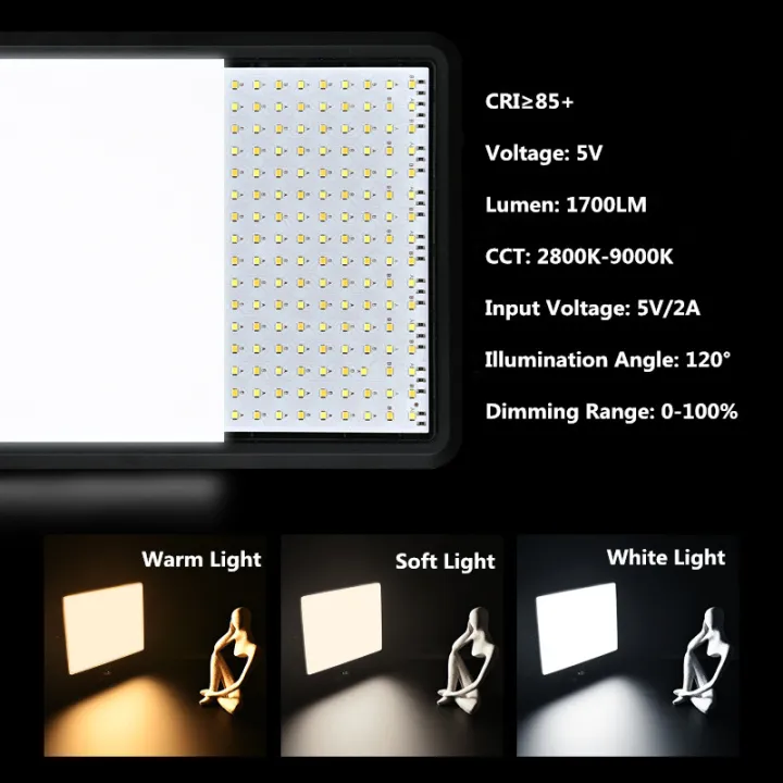 LED%20Photography%20Video%20Light%20Panel%20Lighting%20Photo%20Studio%20Lamp%20Kit%20with%208/12%20Inch%20Adjustable%20Brightness,for%20YouTube%20Live%20Streaming%20-%20Image%203