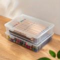 Large Capacity Pencil Case Transparent Plastic Notebook Sketch Marker Colored Lead Painting Storage Box, Back To School Supplies.