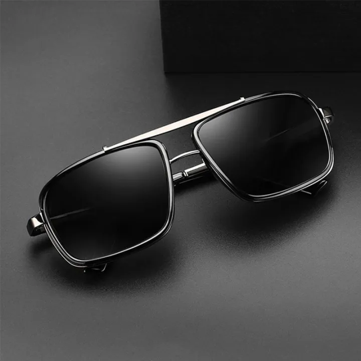 1/2/3PCS%20New%20Style%20Stylish%20%20Retro%20Car%20Sunglasses%20Thickened%20Double%20Beam%20Punk%20Men's%20Metal%20Sunglasses%20877%20-%20Image%202