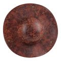 Faux Leather Pirate Hat Brown Captain Hat Vintage Button Masquerade Party Cosplay Costume Hat For Men Women Photography Props. 