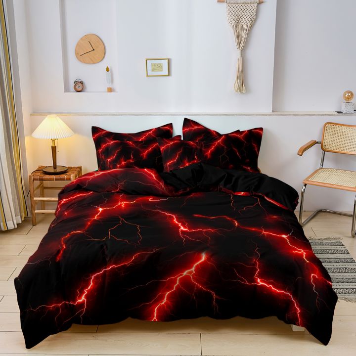 3Pcs%20Lightning%20Thunder%20Pattern%20Print%20Duvet%20Cover%20Bedding%20Set%20Soft%20Breathable%20For%20Four-seasonBedroom%20Dormitory%20Decorative%20-%20Image%207
