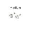 3Pairs 100% Chandi Screw/Peech Tops, Girls 3Pairs Earring Studs Set, Full EAR Earrings Set, Silver/Golden Earring Set, Boys Chandi Tops. 