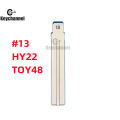 10pcs/lot Car Flip Key Blade TOY48 KD Key Blank 13# HY22 for Hyundai Sonata Kia Toyota Corolla Camry for KEYDIY Xhorse Remote.
