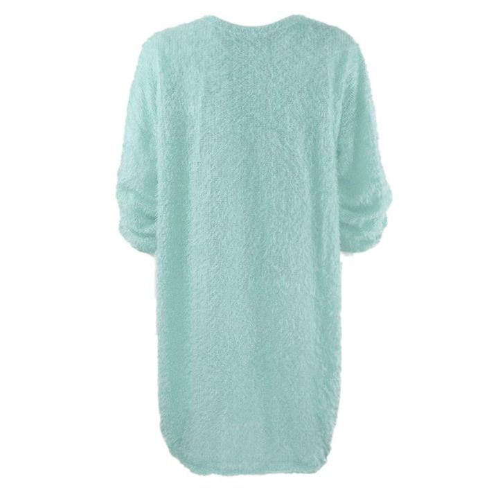 Women%20Winter%20Sweater%20Knit%20Crewneck%20Warm%20Long%20Sleeve%20O-Neck%20Casual%20Sweatshirts%20Dress%20Solid%20Color%20Oversized%20Basic%20Ladies%20Cloth%20-%20Image%202