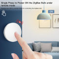 Tuya Zigbee Smart Button Scene Switch Voice Control Wireless Button Smart Life App Zigbee Devicesfor Smart Home Remote Control. 