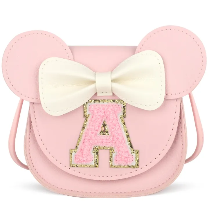 Todder%20Girls%20Pink%20Bow%20Alphabet%20Bag%20Kids%20Girls%20Shoulder%20Mouse%20Ear%20Messenger%20Bag%20%20Cross-Border%20Little%20Girl%20Mini%20Wallet%20XC14%20-%20Image%203