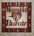 customized name clock/ Couple name wall clock. 