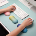 PC Office Silicone Mouse Pad Wrist Rest Pad Desktop Mouse Keyboard Handheld Soft Pad Student Office Supplies. 