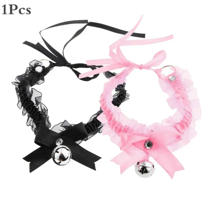 Lace%20Aesthetic%20Necklace%20Bow%20Knot%20Bell%20Choker%20Necklace%20Women's%20Cute%20Collar%20Gothic%20Simple%20%20Lovely%20Pendant%20Fashion%20Jewelry%20-%20Image%203