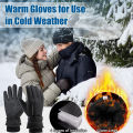 GOBYGO 1Pair Winter Ski Gloves Thickened Cold Non-slip Waterproof Touch Screen Gloves Extended Wrist Riding Ski Gloves Men Women. 