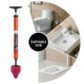 Household Pneumatic Toilet Cleaner With Blocked Sewer Pipes Bathroom Tool Toilet Snake Drain Clog Remover -1pcs. 