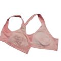 Wide Strap Front Open Nursing Bra - Cotton, Full Coverage, Non-Padded, Maternity, Sizes 32-40. 