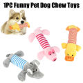 Dog Cat Fleece Toys Elephant Duck Pig  Chicken Legs  Pet Funny Plush Toys Fit for All Pets Popular Squeak Chew Sound Dolls. 