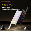 Ajazz NK68 V2 68-Key Wired Mechanical Keyboard with Magnetic Switches, Suitable for Gaming, Hot-Swappable.