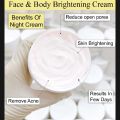 7 day skin Whitening best whitening Night Cream. 
