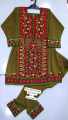 Girl Balochi ghagha 2 pcs suit beautiful balochi embroidery in multiple colors Frocks traditional Balochi. 