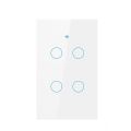 Touch Switch Work with Tuya Smart Life App Light WiFi RF433 Smart Switch Remote Control No Neutral Wire For Alexa  Home. 