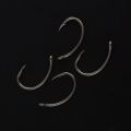 Hirisi 15pcs PTFE Coated High Carbon Stainless Steel Barbed Fish Hook With Eye X503 Fishing Accessories. 
