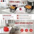 Air Fryer Silicone Magnet Clips (Upgraded) - Heat-Resistant Safety Buckles to Secure Parchment Liners | Prevent Paper Burning. 