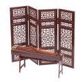 Creative Dollhouse Miniature Folding Screen Flute Lute Guzheng Fan Life Scene Ornament Kids Play Toys.