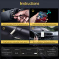 Baseus AUX Bluetooth Adapter Car 3.5mm Jack Dongle Cable Handfree Car Kit Audio Transmitter Auto Bluetooth 5.0 Receiver.