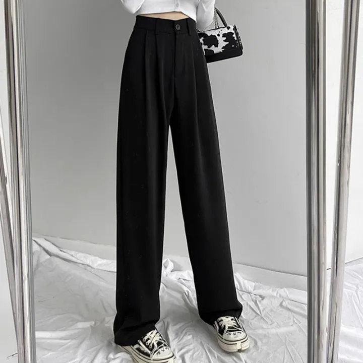Spring%20Lady%20Fashion%20Concise%20Baggy%20Wide%20Leg%20Pants%20Women%20Straight%20Leg%20Casual%20Suit%20Trousers%20Girls%20Classic%20Basic%20Solid%20Daily%20Slacks%20-%20Image%204