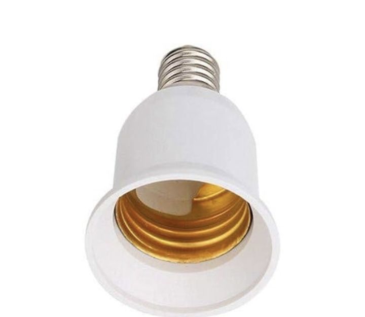 E14 to E27 Base Screw Light Lamp Bulb Holder Adapter Socket Converter