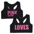 2PCS Kids Bra For Girls Teenage Girls Sports Tops Camisole Underwear Young Puberty Small Training Bras For Children 8-16 Years.