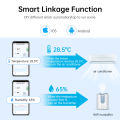 Manhot Wifi Smart Temperature Humidity Sensor Indoor Thermomete Monitoring Controller Smart Life Works With Alexa  Home. 