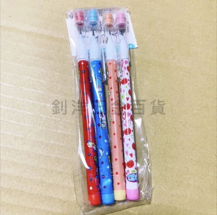 4pcs/set  Non Sharpening Pencils Replaceble Refills Mechanical Pencils