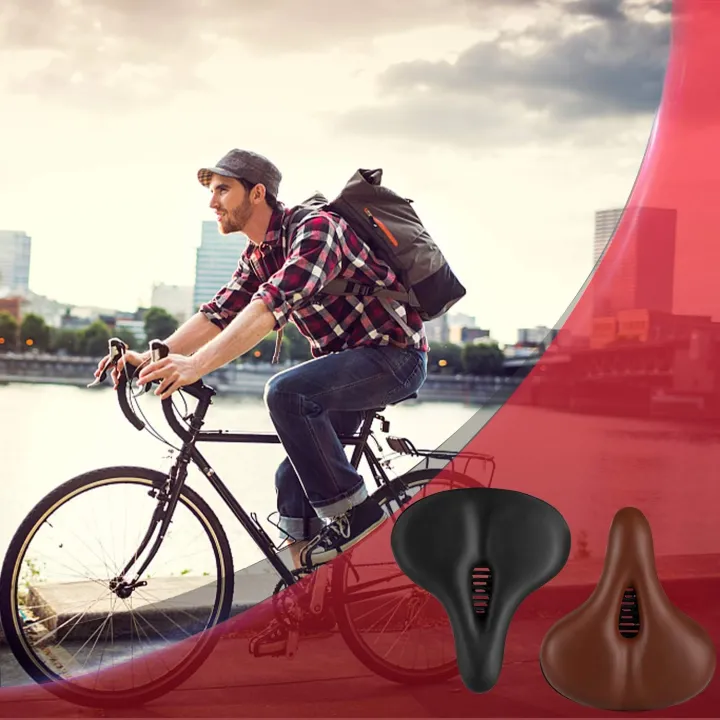 ZHIQIUComfortable%20Bike%20Saddles%20Extra%20Wide%20and%20Thick%20Bicycle%20Seat%20Integrated%20Molding%20Anti-Rain%20-%20Image%207