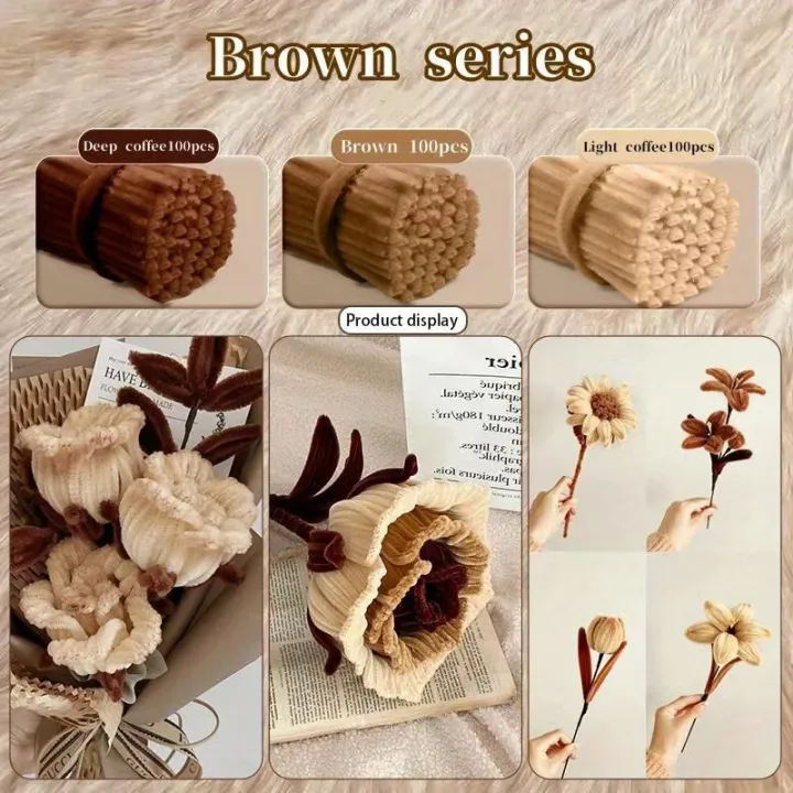 Chenille%20Stems%2030cm%20Pipe%20Cleaners%20Craft%20Supplies%20DIY%20Art%20Handmade%20Flower%20Making%20-%20Image%204