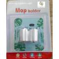 နံရံကပ် တံမြက်စည်းချိတ်တံ ၁ခုချိတ် Adhesive Mop Holder 1 hook. 