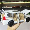 1:18 Scale Prado SUV Alloy Car Model Diecast Metal Toys Off Road Vehicle Model High Simulation Sound Light. 