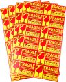24 Pieces Fragile Stickers 9cm x 5cm, Please Handle with Care Thank You Adhesive Labels Red Warning Stickers for Shipping.