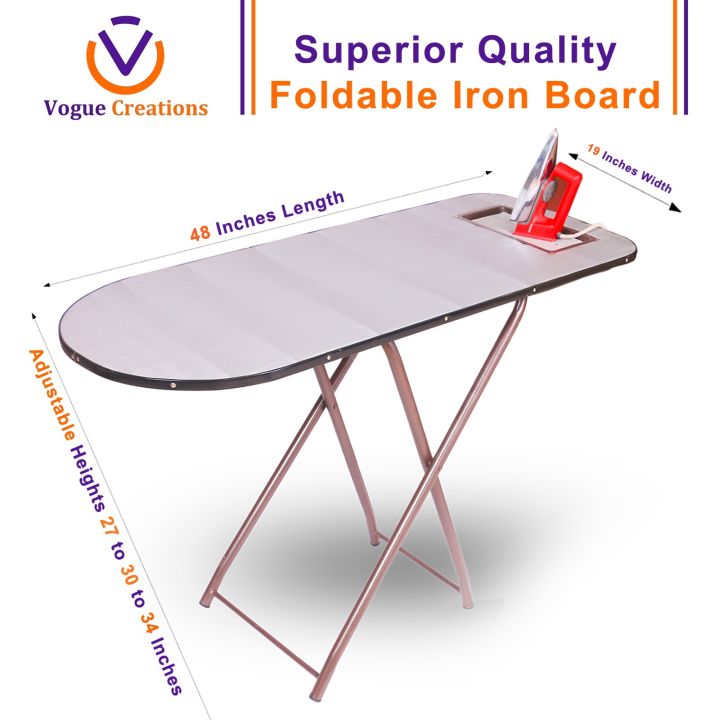 Superior Folding Iron Stand Folding ironing stand with adjustable iron table