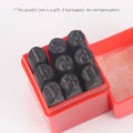 QJH Number Stamp (0-9) Letter Stamp Set (A-Z) Punch Perfect for Imprinting Metal Stamping Kit, Plastic, Wood, Leather 2-12.5MM. 