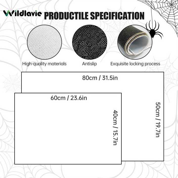 VIKAMA%20Welcome%20Mat%20Gray%20Outdoor%20Carpet%20Black%20Cat%20Carpet%20Crystal%20Velvet%20Non-Slip%20Mat%20Rug%20For%20Bedroom%20Living%20Room%20Carpet%20-%20Image%203