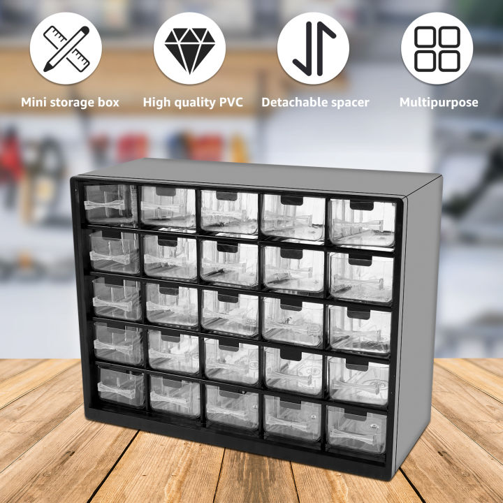 25%20Drawers%20Stackable%20Storage%20Cabinet%20Tool%20Parts%20Storage%20Clear%20Organizer%20with%20Drawers%20Table%20Drawer%20Organizer%20For%20Screw%20Nut%20Nails%20-%20Image%205
