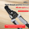 AIRAJ 7 inch Wire Stripper Decrustation Pliers Crimper Cable Stripper Cutter Multifunctional Wire Repair Tool Hardware Tools. 