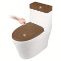 Polar Fleece Toilet Lid Cover and Toilet Tank Cover 2pcs/set Elastic Toilet Covers Removable Solid Color for Home Hotel Bathroom.