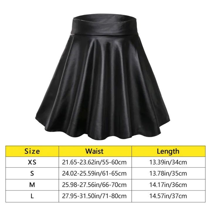 High%20Waist%20Elastic%20Mini%20Short%20Skirt%20Women%20Imitation%20Leather%20Skirt%20Polyester%20Fiber%20Fabric%20-%20Image%202