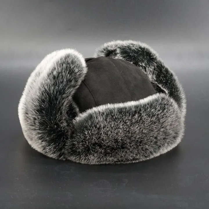 Women%20Men's%20Trapper%20Hat%20Ski%20Cap%20Ushanka%20Russian%20Cossack%20Faux%20Fur%20Earflap%20Suede%20Leather%20Warm%20Winter%20Hat%20Hats%20Earflap%20Bonnet%20-%20Image%204