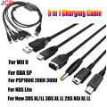 JCD 5 in 1 USB Charging Cable For NEW 3DS XL NDS Lite NDSI LL WII U Charger For GBA For PSP 1000/ 2000 3000 Gaming Cable. 