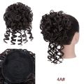 Benehair Messy Curly Hair Bun Scrunchies Extensions Synthetic Drawstring Ponytail 90g Wave Large Bun Updo Hair Pieces For Women. 