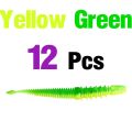 12Pcs Micro Leech Slug Jigging Fishing Bait Worms 7.5cm 1.6g Drop Shotting Jig Head Soft Lures Fly Fishing Silicon Fishing Lure. 