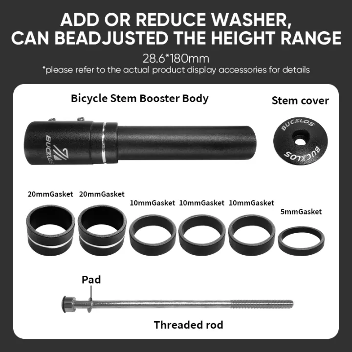 BUCKLOS%20Bicycle%20Sten%20Heighten%20Aluminum%20Alloy%20Bike%20Stem%20Extender%20Mountain%20Bike%20Handlebar%20Rise%20Bicycle%20Handlebar%20Riser%20-%20Image%205