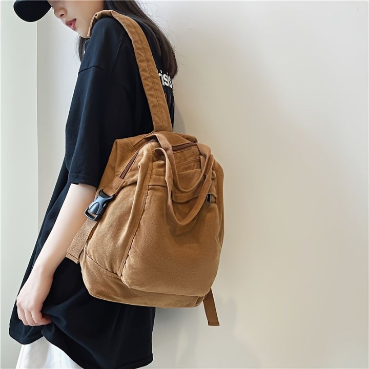 New Vintage Women Backpacks Japanese Style Canvas Travel Backpack Large Capacity Teenagers Schoolbag