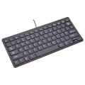 USB Wired Mini Keyboard, Slim Ergonomic Keyboard Small Compact Simple Wired Business Keyboard for Laptop and Desktop Computer, Plug and Play Small USB Keyboard. 